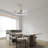 20-Inch Ceiling Fan With Remote Control, Dimming And Reversible DC Motor
