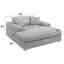 Chaise en velours côtelé avec coussins