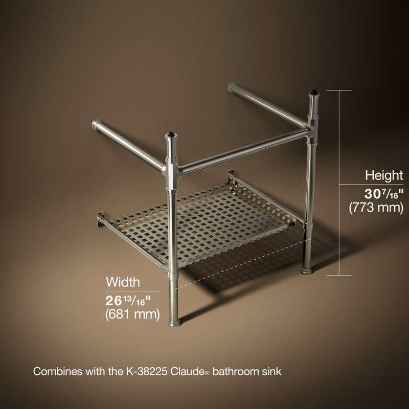 Console Claude par Studio McGee, Nickel poli