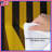 Yellow Black Stripes Comforter-123586996