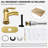 Single Hole Bathroom Faucet with Drain Assembly-60151897