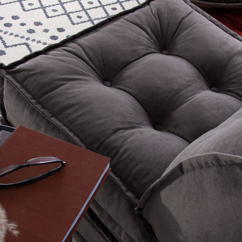 Allinson 65cm Upholstered Futon, Anthracite