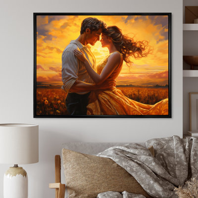 Kayzlyn, Couple romantique, paysage, Étreinte lumineuse II