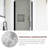 28"W x 72" H Pivot Semi-Frameless Shower Door