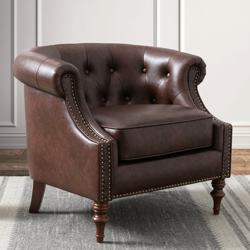 Fauteuil d'appoint capitonné Ophelia (fauteuil d'appoint)