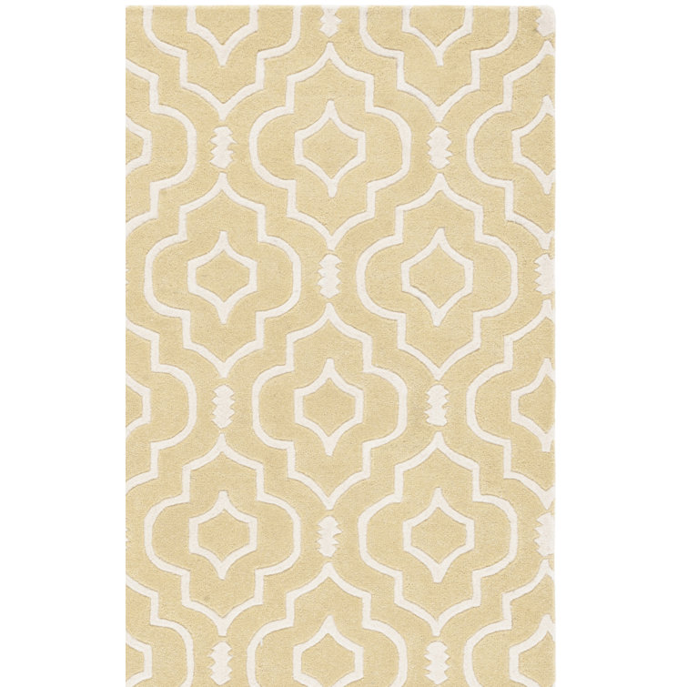 Emrick Hand Tufted Wool Geometric Rug