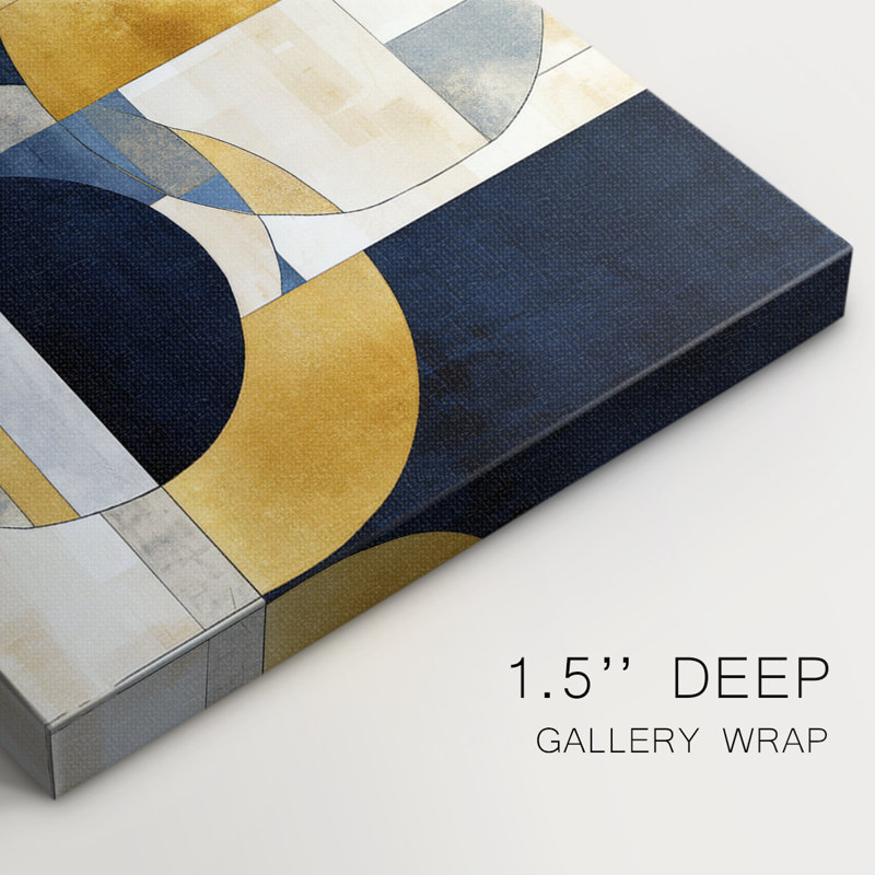Série ABSTRACT DLIX - Toile tendue avec châssis Premium - Prêt à être accroché, H 60 po x l 40 po