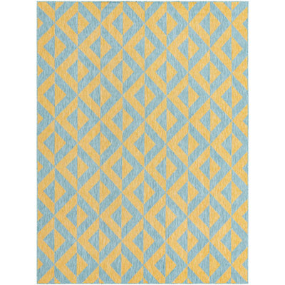 Tapis d'extérieur couleur moutarde