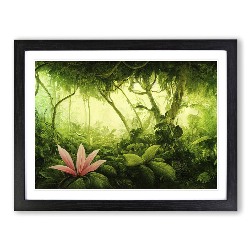 Jungle Plants Vol.1 - Framed Print, Black, 25cm H x 34cm W x 2cm D