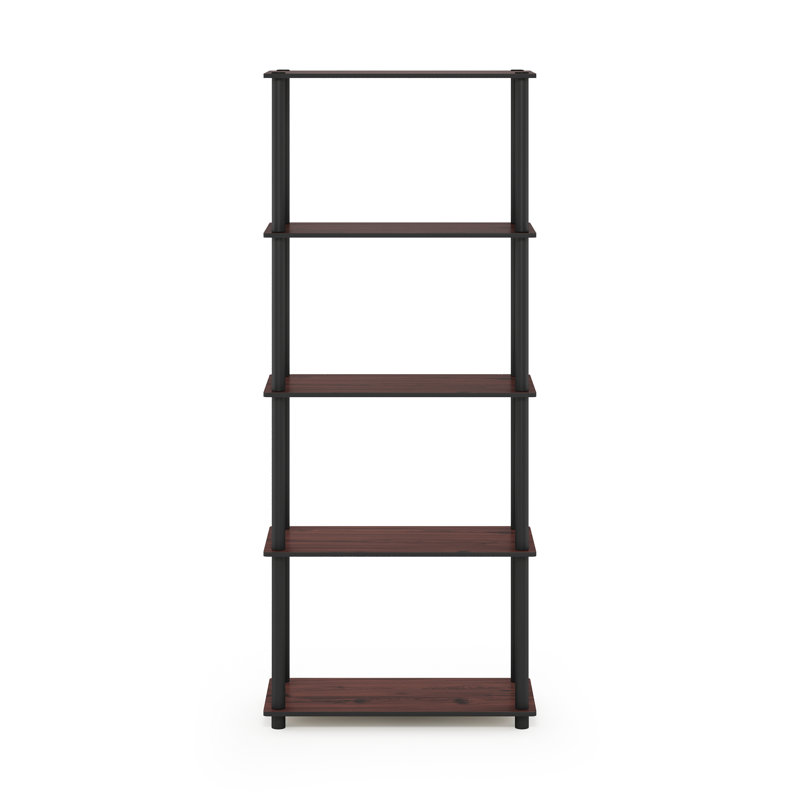 Maxine 59.9 cm W Shelving Unit, Dark Cherry/Black