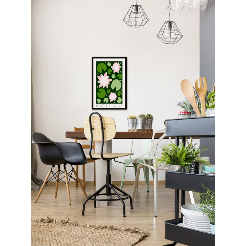 Water Lily - Single Picture Frame Painting, 91cm H x 91cm W