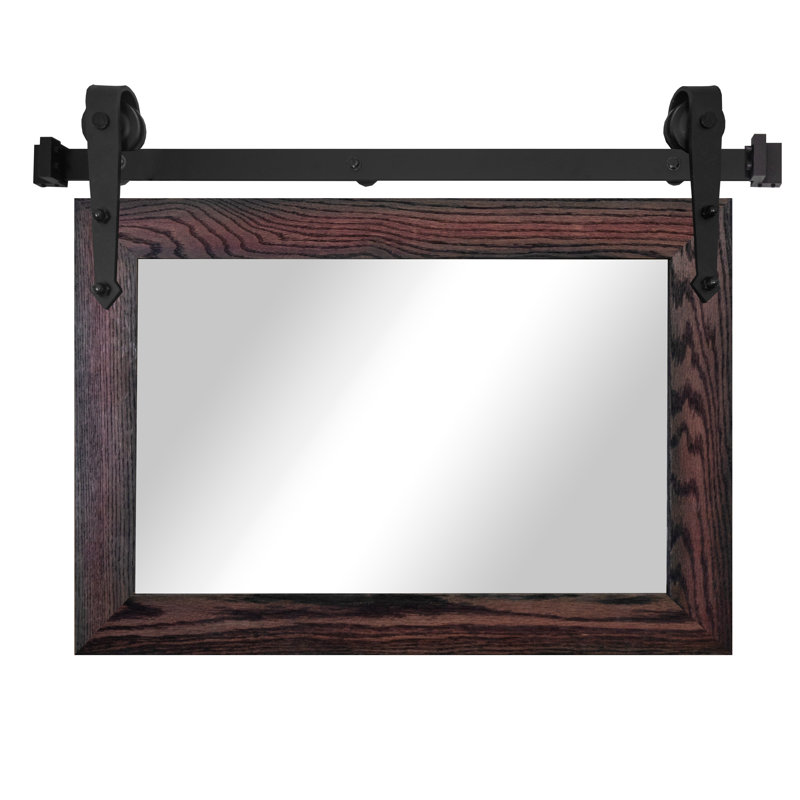 Miroir Manoil, Cerise noir, 26 po x 33 po