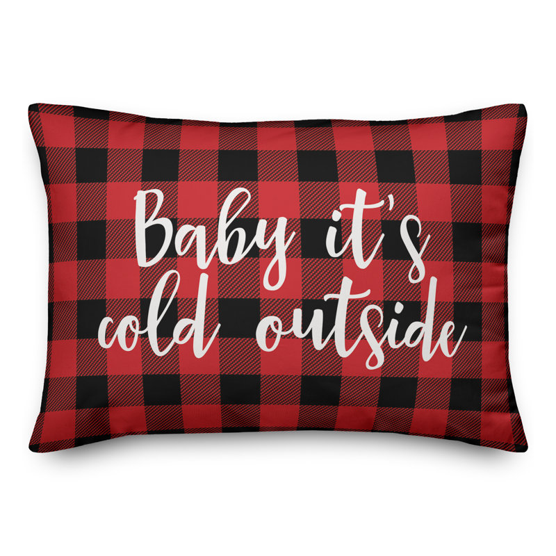 Plaid Reversible Throw Pillow