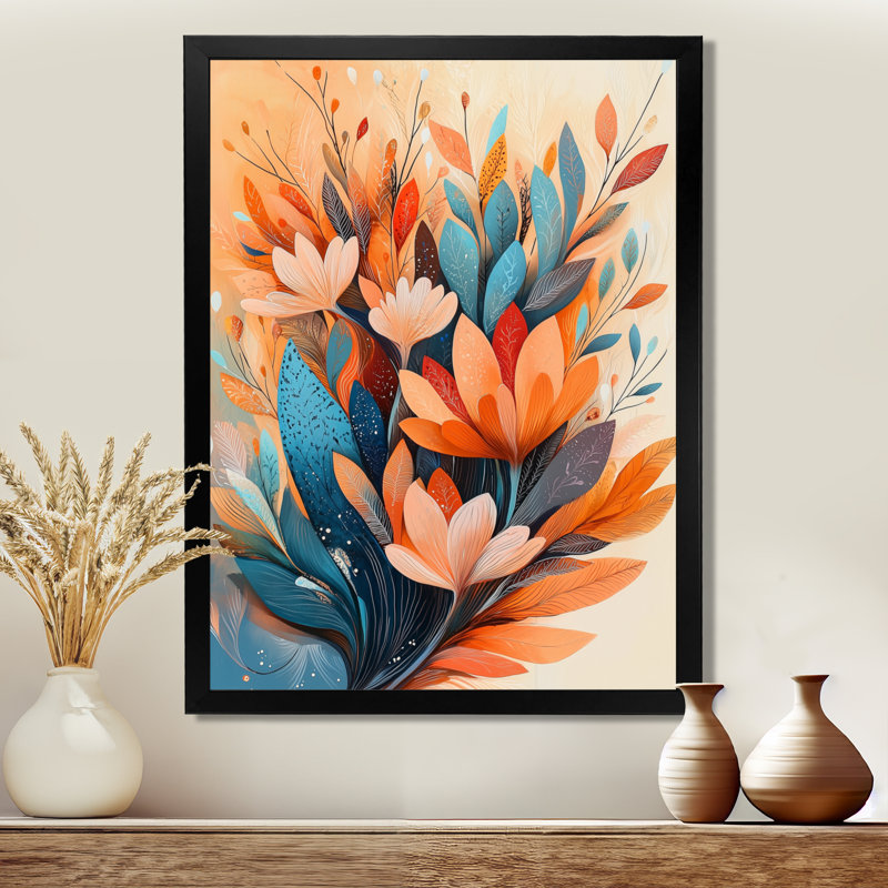 Constance - reproduction d'art sur toile abstraite, Impression d'un seul cadre photo sans passe-partou, H 40 po x l 30 po