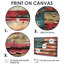 Drapeau bleu et rouge américain II - décoration murale drapeau-1387275596-1387275604