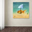Art mural sur toile tendue - «Gold Fish» de Mark Ashkenazi pour décoration de salon, de chambre à coucher ou de bureau - 18 x 18-31354599