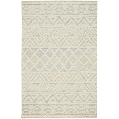 Saint Lucia Hand Tufted Wool Geometric Area Rug