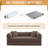 63" Boneless Corduroy Sleeper Sofa Bed, Modular Futon Couch, Compression Foam Sofa with 2 Pillows, No Assembly Required-79693598-76797006