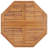 Folding Patio Dining Table 43.3"x43.3"x29.5" Solid Wood Teak