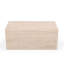 Table basse en travertin beige-115160083
