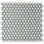 Hudson Penny Round .80" x .80" Porcelain Penny Round Mosaic Wall & Floor Tile