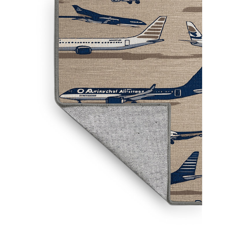 Tapis de transport gris lavable à la machine, Carré 8 pi