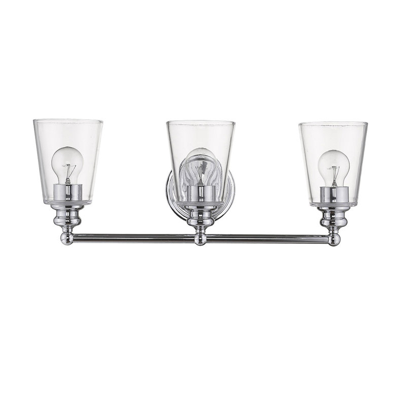 Éclairage pour meuble-lavabo 3 lumières Hogue, Chrome