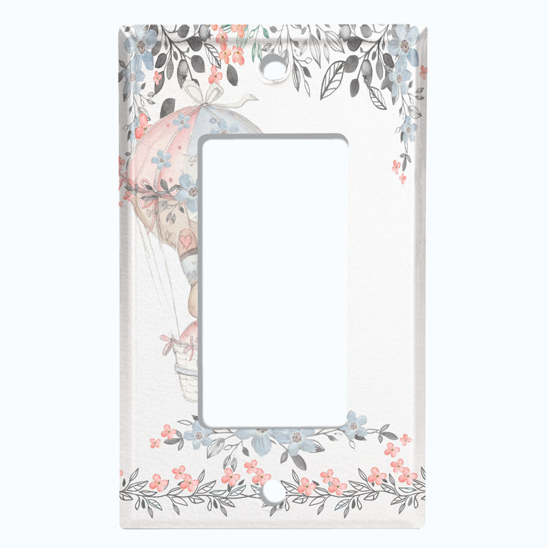 Patterned 1 - Gang Rocker Standard Wall Plate