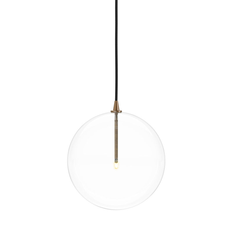 Jussica 1 - Light Pendant, 124.25" H x 7.87" W x 7.87" D, Heritage Bronze Brass
