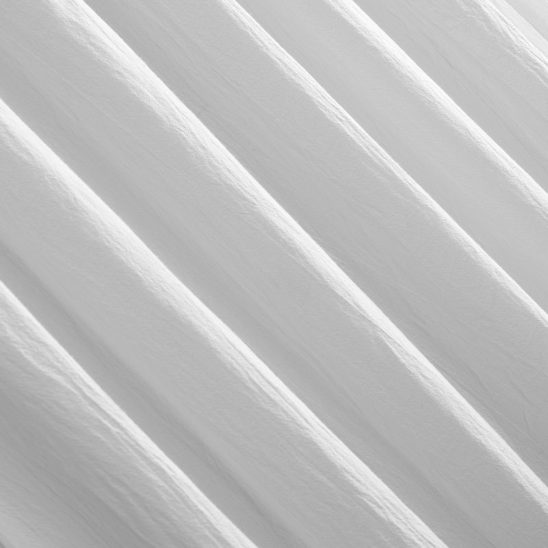 Archaeo Sarro Washed Cotton Semi-Sheer Tab Top Curtain Panel, 52" W x 84" L, White