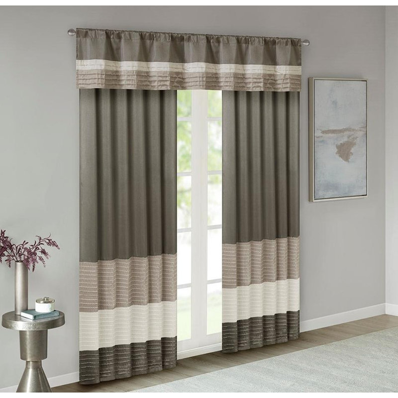 Polyoni Fabric Pintuck Curtain Panel - Single Piece, Exquisite Craftsmanship
