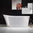 59" x 30" Freestanding Soaking Acrylic Reversible Drain Bathtub & Faucet Combo,Drilling Needed-100864731