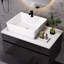 Meuble-lavabo flottant mural 31,5 po avec lavabo vasque en céramique et rangement