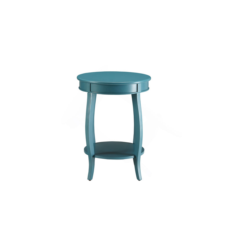 Aberta Finish Accent Table, Teal