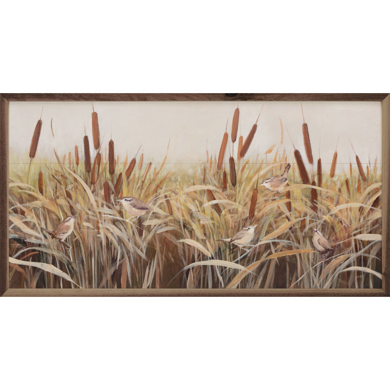 Whispering Cattails par Julia Purinton, H 8 po x l 16 po x P 1 po