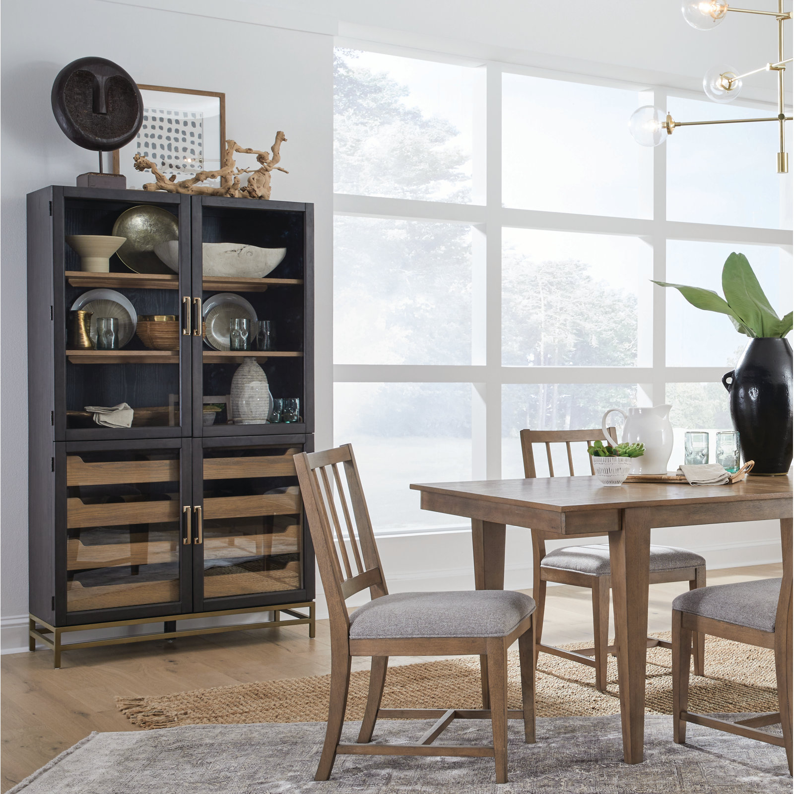 Quincey Pine Accent Cabinet
