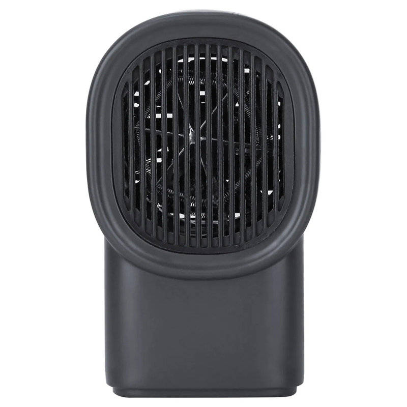 Grey Mini Desktop Fan Heater, Portable Personal Electric Space Heater Class, 2s Fast Heating Quiet Overheat Protection, For Home Office Kitchen Basement Garage Small Space