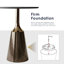 with Iron Base Dining Table-1580769448
