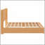 Structure de lit plateforme en bois massif avec tête de lit, aucun sommier nécessaire, lit sur pied, assemblage facile, très grand lit, naturel-129230722-129230724