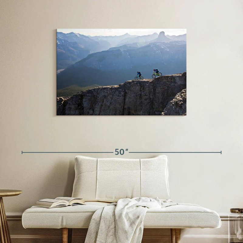 Senne Biking On A Ridge, 26" H x 39" W