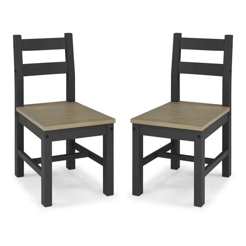 18'' H Pine Solid Wood Side Chair