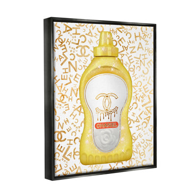 " Glitzy Fashion Bling Kitchen Condiment Mustard Bottle " by Ziwei Li