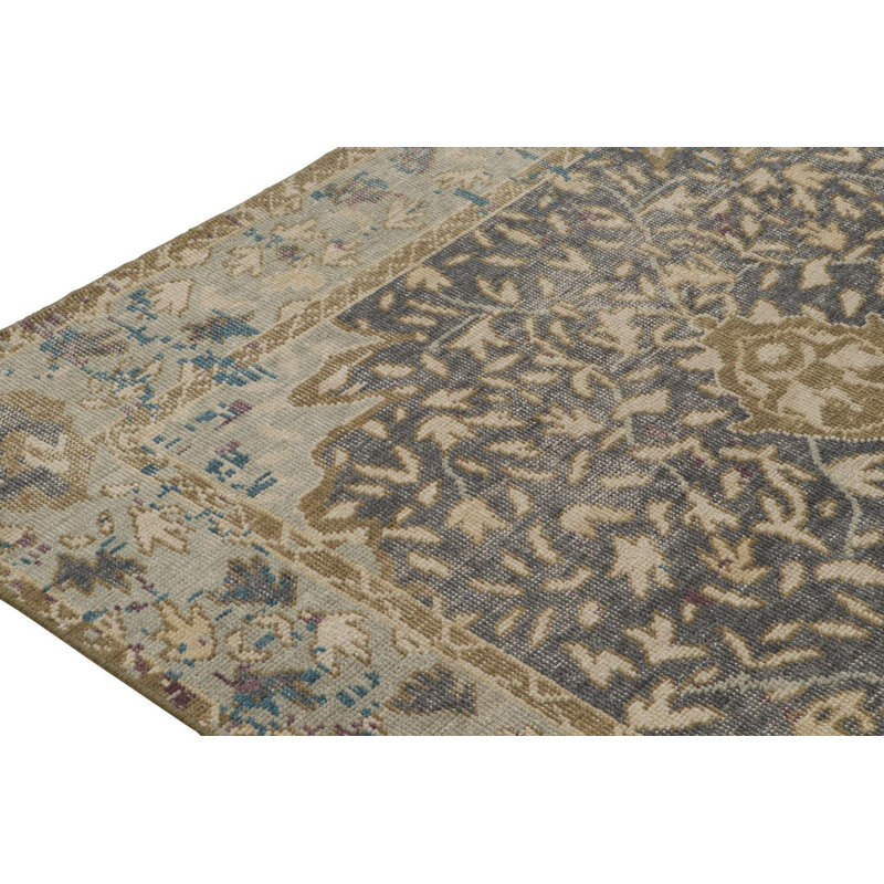 Hand Woven Cotton and Wool Area Rug