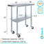 Table en acier inoxydable avec roulettes-102923287