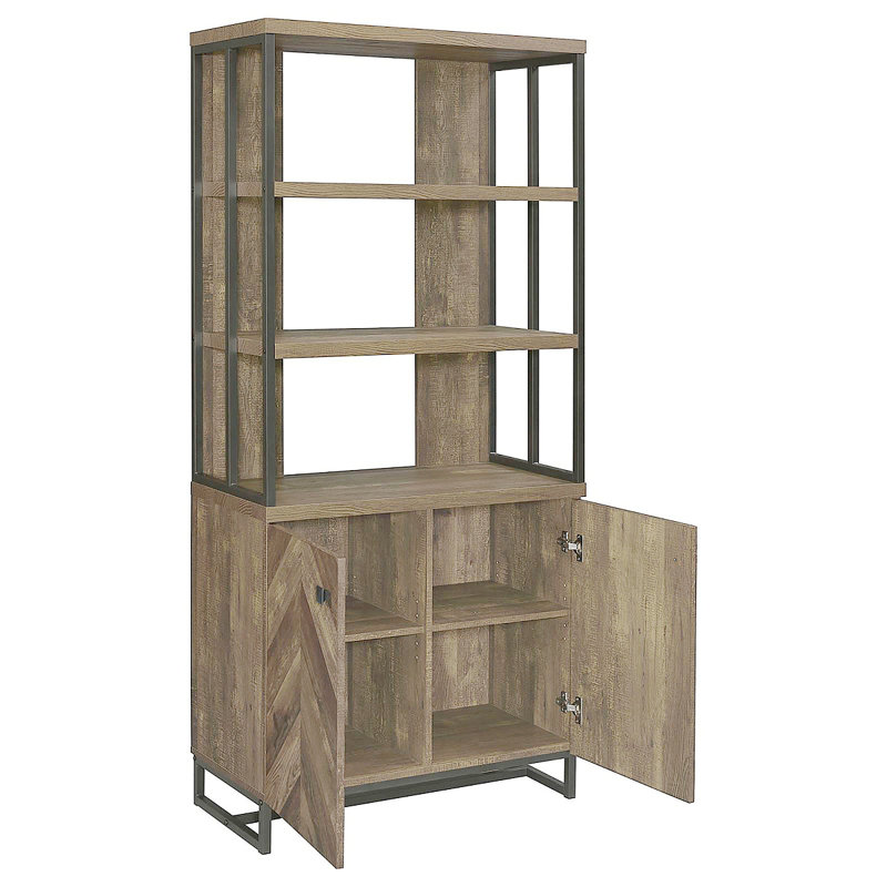 Bibliothèque à 2 portes Rustic Oak