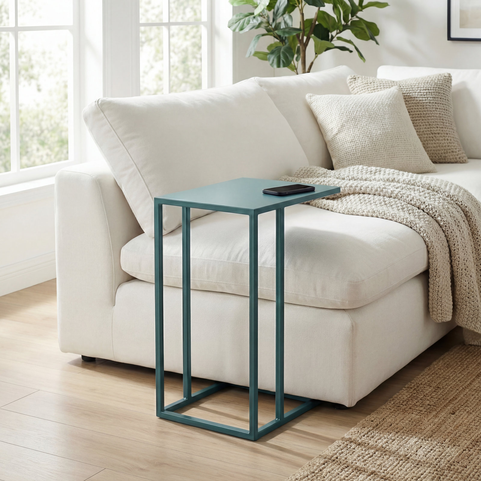 Salma 20" End Table, Teal