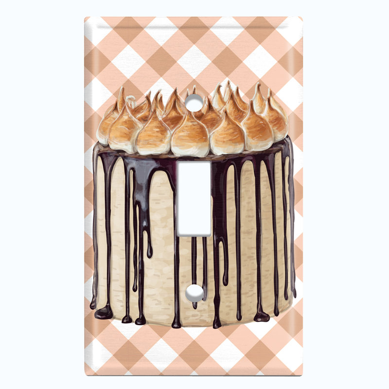 Patterned 1 - Gang Toggle Light Switch Standard Wall Plate