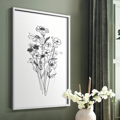 Farmhouse Plants II, reproduction encadrée - bois massif