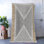 Gray-Beige Themed Geometric H Patterned Modern Decorative Rug