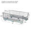 Organisateur de rangement élastiqué coulissant / coulissant en acier chromé élisandra Glidez pour utilisation sous l'armoire - Conception à 1 niveau - Convient à une armoire ou une tablette de taille standard-1119086457-1119066374-1094292327